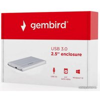 Бокс для накопителей 2.5" Gembird EE2-U3S-5-S (серебристый)