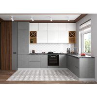 Шкаф напольный ДСВ Тренто СДШ 450 (серый/белый)