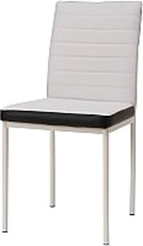 Стул Mio Tesoro Инес DC-060A (белый с черной вставкой/белый)