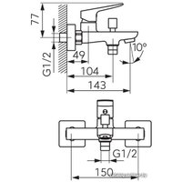 Смеситель Ferro Vitto VerdeLine BVI1VLBL