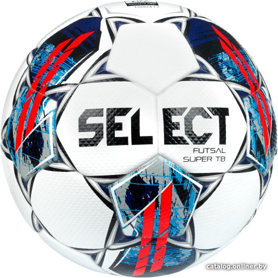 Футзальный мяч Select Futsal Super TB V22 Fifa Quality Pro (4 размер, белый/синий/красный)