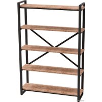 Стеллаж Millwood Neo Loft CH-4 (дуб табачный craft/черный)