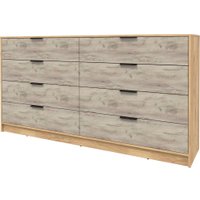 Комод Интерлиния Концепт КТ-К197 (дуб серый/дуб золотой)