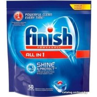 Таблетки для посудомоечной машины Finish All in 1 Shine & Protect (50 шт)