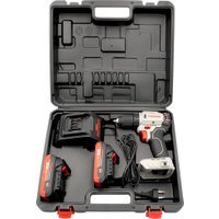 Дрель-шуруповерт Crown CT21104XS-2 BMC (с 2-мя АКБ, кейс)