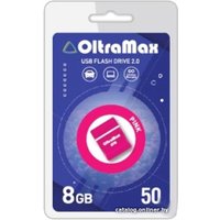 USB Flash OltraMax 50 8GB (розовый)