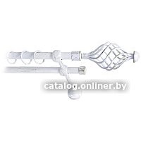 Карниз для штор Lm Decor Вираж 098 2р гладкий (белое золото, 4м)