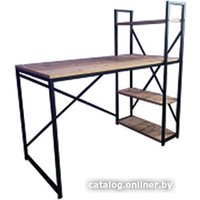 Стол Home Loft СТк 2 ЛДСП со стеллажом (пихта брамберг/черный металл) в Могилеве