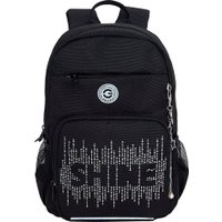 Школьный рюкзак Grizzly RG-464-3f (черный/серебряный)