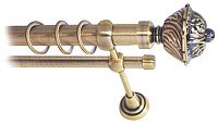 

Карниз для штор Lm Decor Империя 168 2р гладкий 25/16мм (антик, 3.2м)