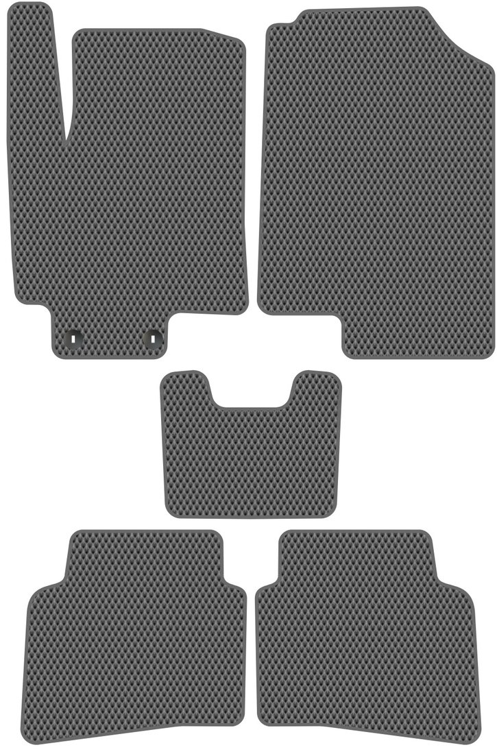 

Комплект ковриков для авто Alicosta Kia Rio X-Line I (хэтчбек 5 дв) 2017 - 2021 (серый, ромб)