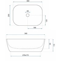 Умывальник Rea Belinda Mini U3321
