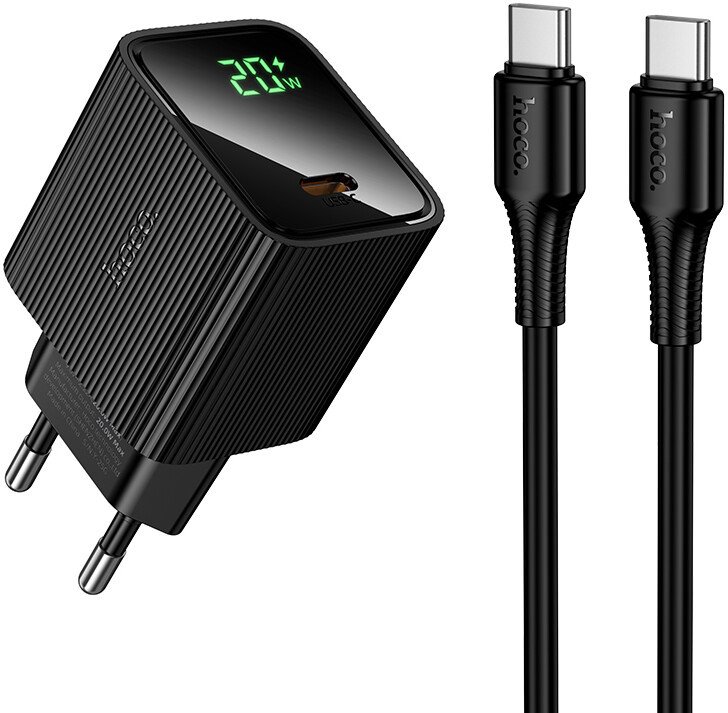 Сетевое зарядное Hoco CS82A USB Type-C (черный)