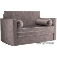 Диван Мебель-АРС Санта №2 (бархат серо-шоколадный Star Velvet 60 Cofee)