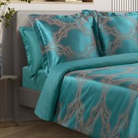 Семейный комплект постельного белья Экотекс Элитный комплект Эстетика Альфредо (семейный с европростыней, нав. 70х70 и 50х70) в Борисове