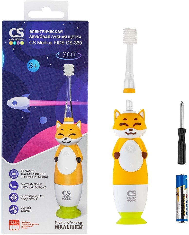 

Электрическая зубная щетка CS Medica Kids CS-360