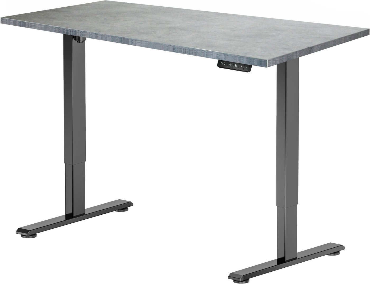 Стол с регулировкой высоты ErgoSmart Electric Desk Prime 1200х650х25 мм (бетон чикаго светло-серый/черный)