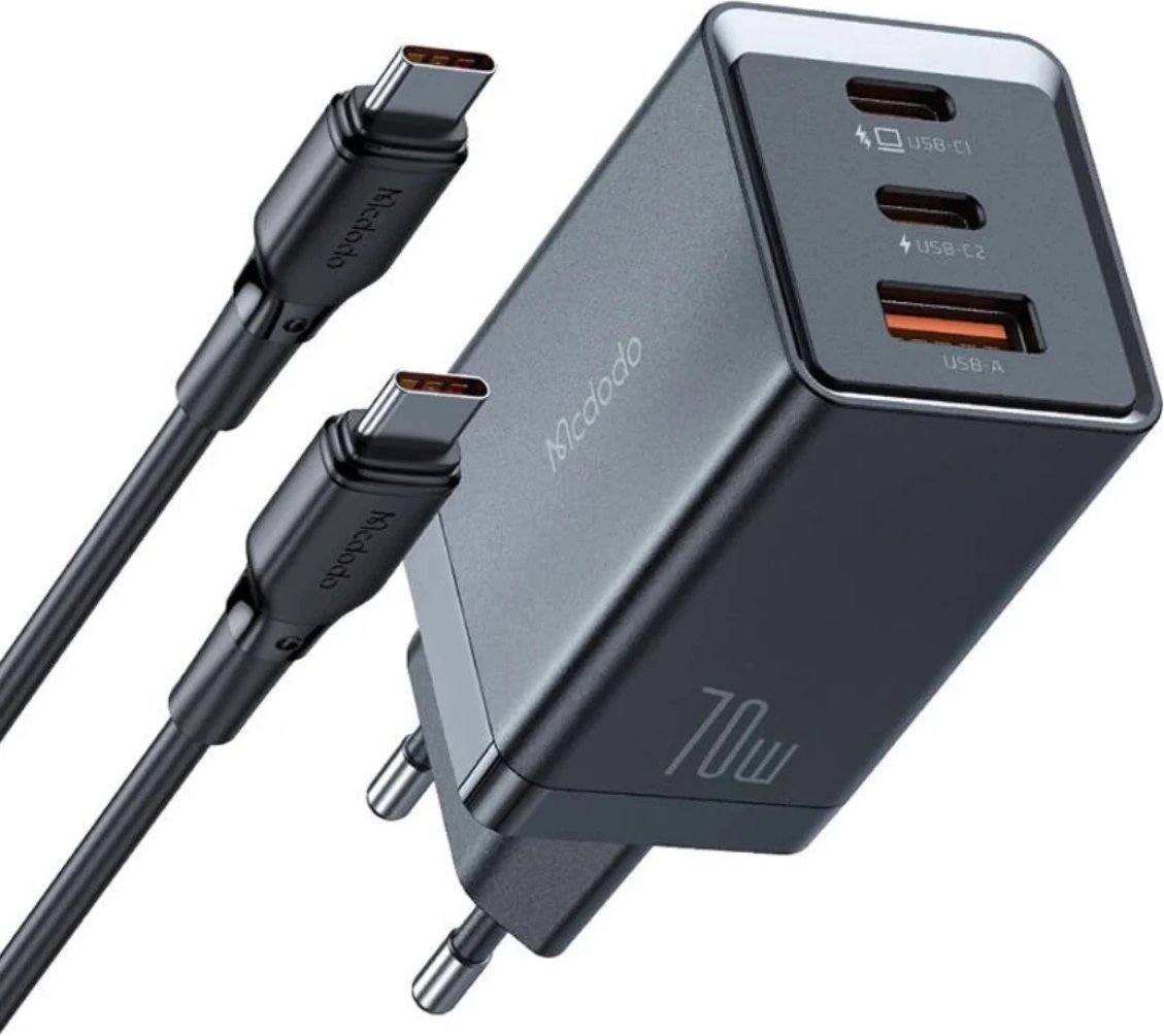 Сетевое зарядное McDodo CH-154 70W USB Type-C (черный)