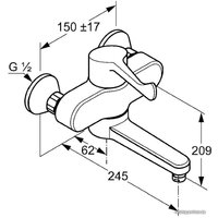 Смеситель Kludi Medi Care 349200524