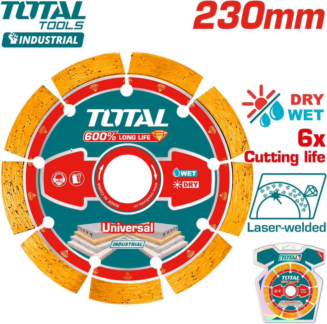 Отрезной диск алмазный  Total TAC2172301