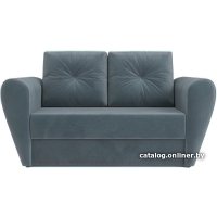 Диван Мебель-АРС Квартет (велюр серо-синий HB-178 26)