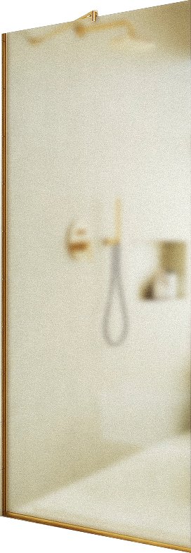 

Душевая стенка MaybahGlass 119x195 MGD-688-3у (сатин стекло/золотой)