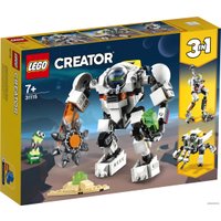 Конструктор LEGO Creator 31115 Космический робот для горных работ