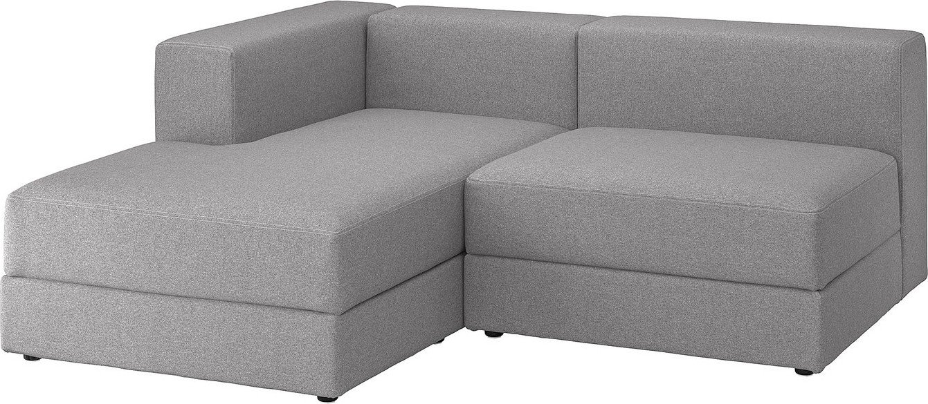 Модульный диван Ikea Jattebo левый/Tonerud серый s39471358