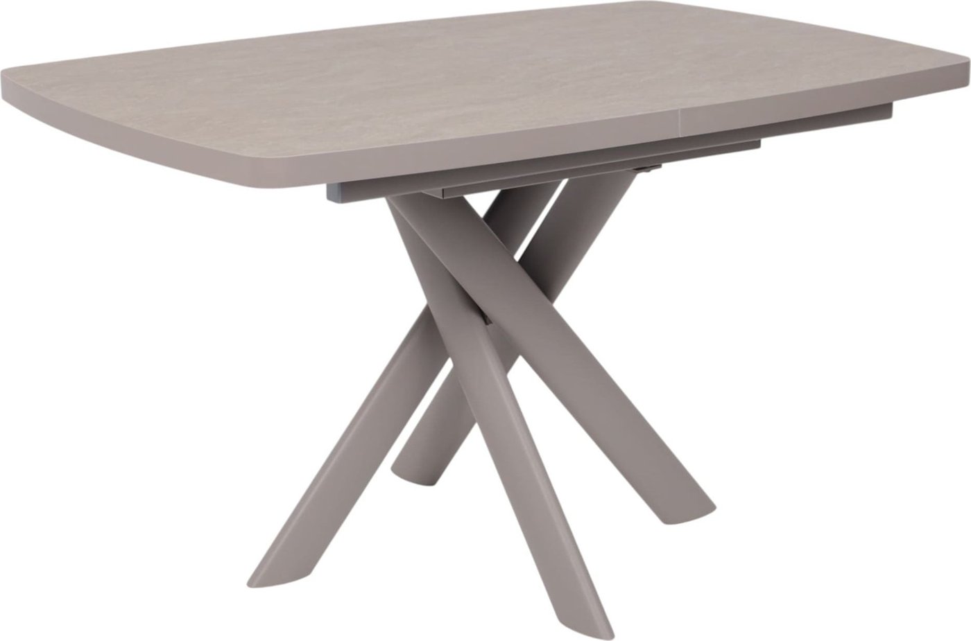 

Кухонный стол Мамадома Leonel-130 раздвижной 130-165х85 (бежевый камень-hpl/капучино)