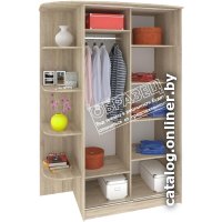 Шкаф-купе Кортекс-мебель Лагуна ШК04-02 левая консоль (береза/дуб сонома)