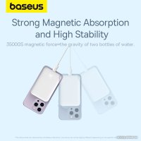 Внешний аккумулятор Baseus Magnetic Mini Air Wireless Fast Charge Power Bank 20W 10000mAh (белый)