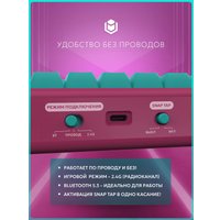 Клавиатура IO by Red Square Type 68 Pro g3ms Aquamarine (бирюзовый/розовый)
