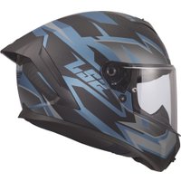 Мотошлем LS2 FF820 Rapid III Xtrem (2XS, черный/синий бензин)