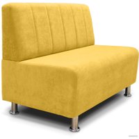 Диван Brioli Руди П двухместный (V13-желтый)