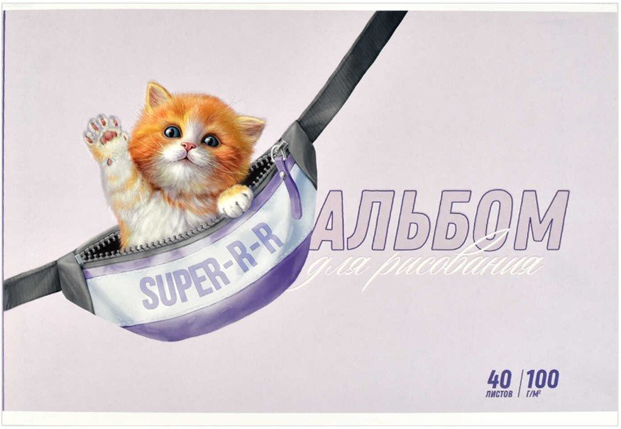 

Альбом для рисования Феникс+ Котик 60381