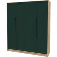 Шкаф распашной Интерлиния Концепт Тренд КТ-Ш4 (дуб золотой/изумруд)