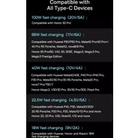 Кабель Baseus Graphene Series Fast Charging 100W USB Type-A - USB Type-C (1 м, белый)