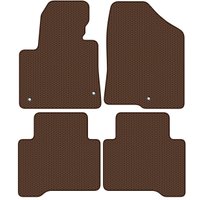 Комплект ковриков для авто Alicosta Hyundai Grand Santa Fe I (suv / DM) 2013 - 2018 (коричневый, сота)