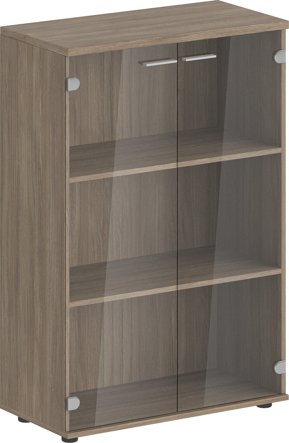 

Шкаф-витрина Norden 2-х дверный средний SG.813.OD.GL (дуб темный/стекло)