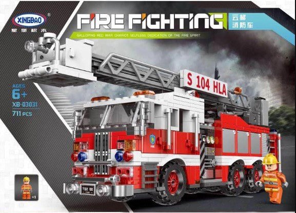 

Конструктор XingBao Fire Fighting XB-03031 Пожарная машина с лестницей