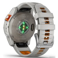Умные часы Garmin Fenix 7 Pro Sapphire Solar (титан/оранжевый)