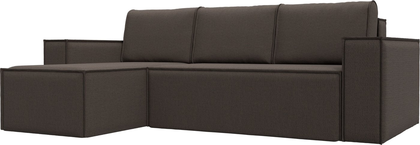 

Угловой диван Лига диванов Куба левый 122858L (рогожка амур коричневый)