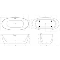 Ванна BelBagno BB414-1700-800