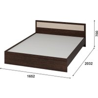 Кровать Тащи в дом Гармония КР601 160х200 (венге/дуб белфорд)