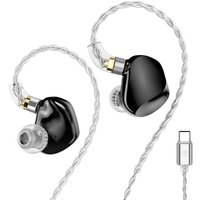 Наушники TRN VX Pro+ USB Type-C (черный, с микрофоном)