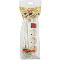 Удлинитель Гарнизон 3 розетки, белый, 5 м (ELB-G3-W-5)