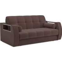 Диван Мебель-АРС Аккордеон Барон №3 ППУ 120x200 (велюр молочный шоколад НВ-178/13)