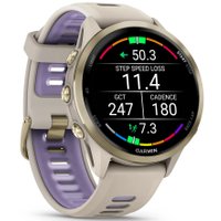Умные часы Garmin Forerunner 970 47 мм (бежевый/фиолетовый)