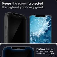 Защитное стекло Spigen Glass TR EZ Fit для iPhone 12/iPhone 12 Pro AGL01801 (2шт)