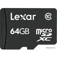 Карта памяти Lexar LFSDM10-64GABC10 microSDXC 64GB